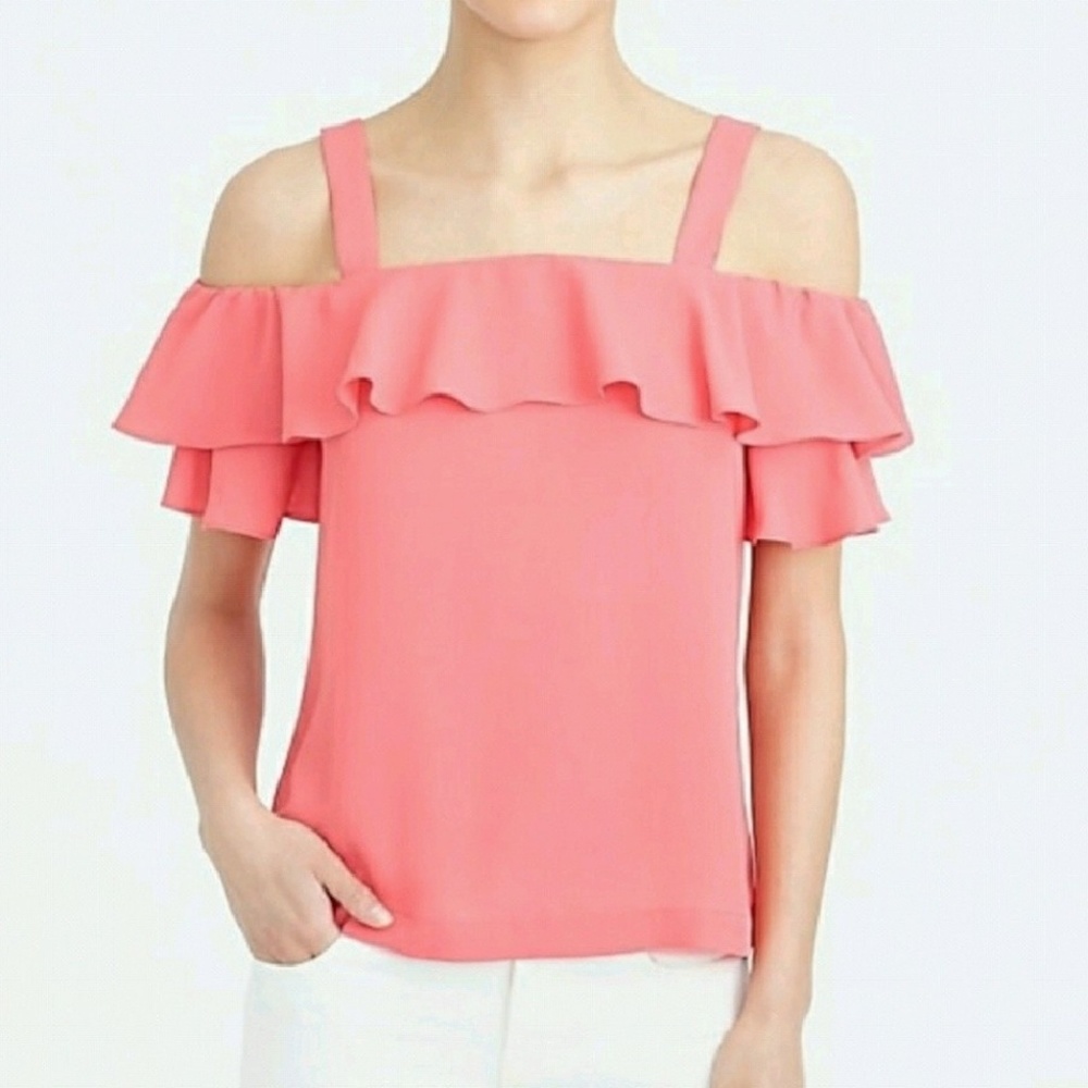 🆕 J. Crew Womens Cold Shoulder Blouse